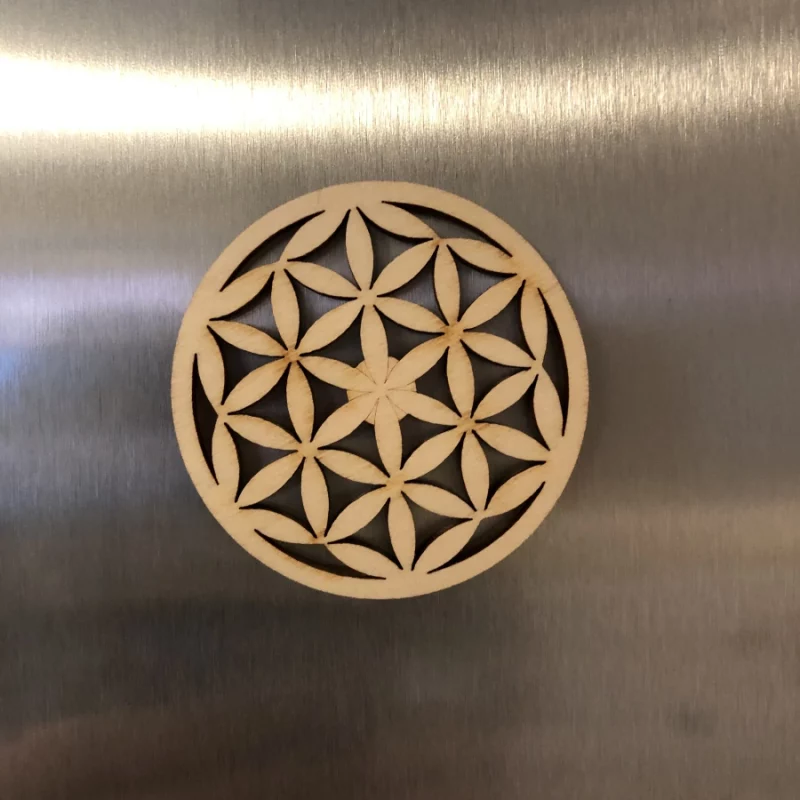 Blume des Lebens als Kühlschrankmagnet